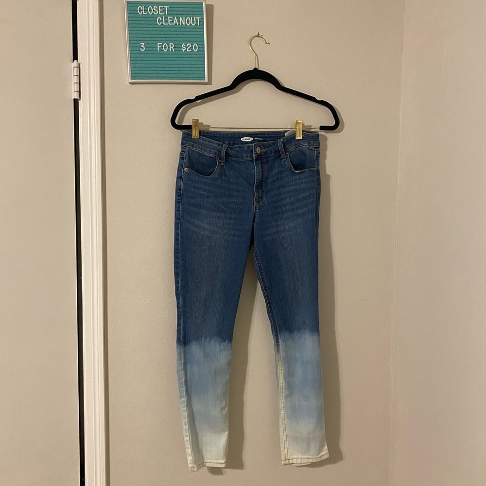 3for$20 super skinny mid-rise ombré jeans